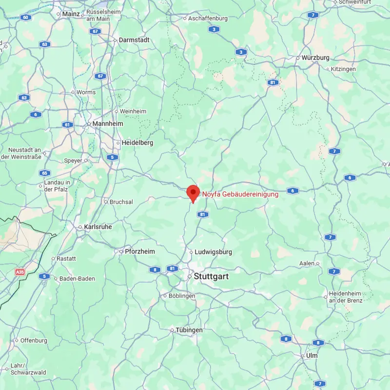 Karte des NOYFA Einzugsgebiets um Heilbronn